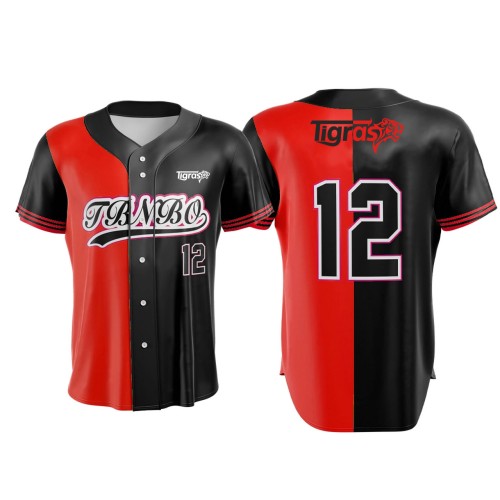 Two Tone Baseball Shirts Customized Logo Team Name Professional Baseball Uniforms