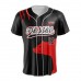 Custom Black Button Down Sublimation Team Jersey Baseball Uniforms