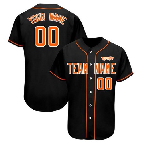 Custom Black Baseball team Jersey for Men/women/youth/kids Full Button Full Sublimation Uniform add with Team Name & Numbers