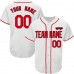 Custom White Baseball team Jersey for Men/women/youth/kids Full Button Full Sublimation Uniform add with Team Name & Numbers