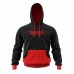 Breathable Printed Pullover Sublimation Print Black Mens Hoodies