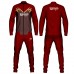 Design Your Own Tracksuit Custom Clothing Top And Bottom Sets Mens White Tracksuit With Blue Stripe3