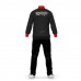 Wholesale Sport Winter Suits 100% Polyester Tracksuit Fabric Jogging Suits Men Blank Plain Black Tracksuit