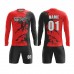  Long Sleeve Splash Pattern Cool Design Soccer Jersey Goalkeeper