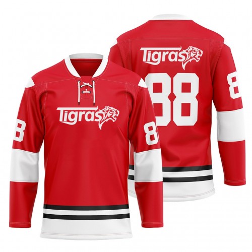  Custom Ice Hockey Shirts Jerseys Sublimated Team Wear Red College Hockey Jerseys 