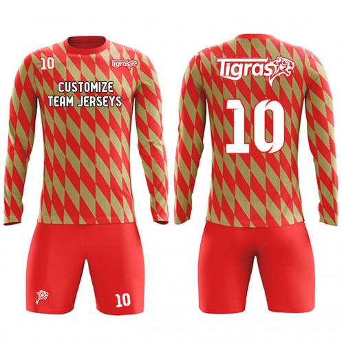 Custom Soccer Team Jerseys kits Full Sublimated Team name Player Names,Logo and Numbers 21